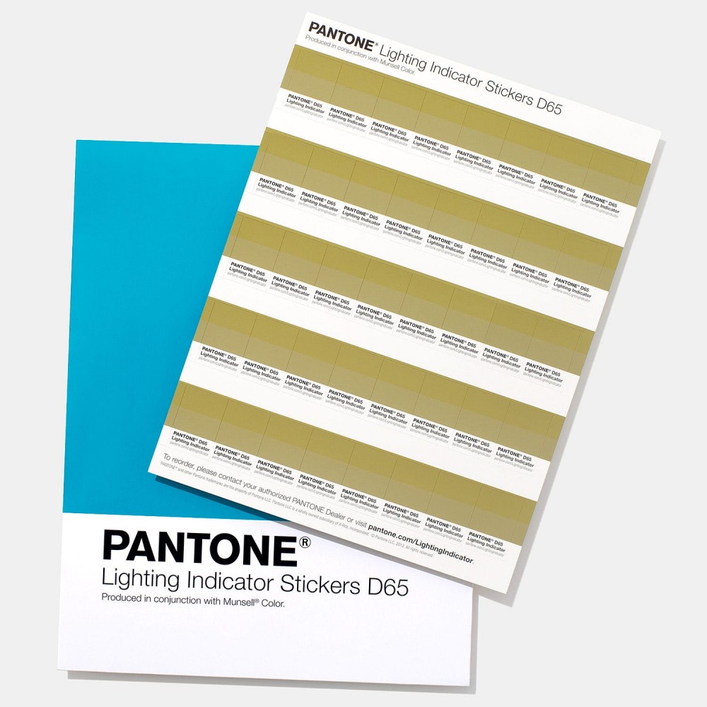 Pantone Lighting Indicator Stickers - LNDS-1PK-D65